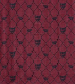 Fox And Hen Fabric by Barneby Gates Brick