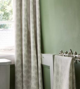 Peacock Fabric by Barneby Gates Grey