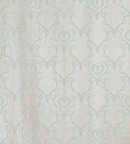 Deer Damask Fabric by Barneby Gates Duck Egg