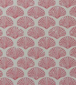 Scallop Shell Fabric by Barneby Gates Red