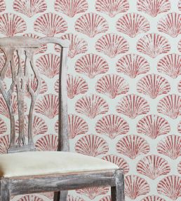 Scallop Shell Wallpaper by Barneby Gates Red