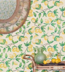 Capri Lemons Wallpaper by Barneby Gates Natural