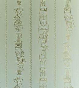 Chairs Wallpaper by Barneby Gates Eau de Nil