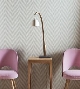 Chevron Wallpaper by Barneby Gates Grey