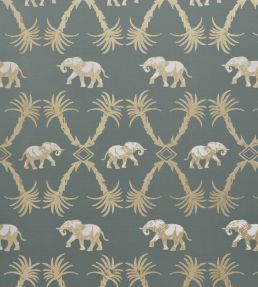 Elephant Palm Wallpaper by Barneby Gates Gunmetal/Gold