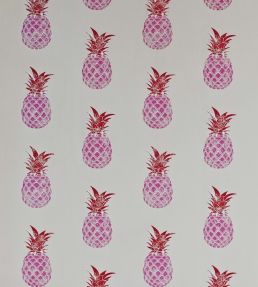 Pineapple Wallpaper by Barneby Gates Red/Pink