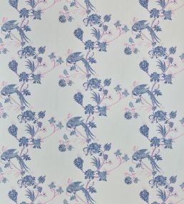 Vintage Bird Trail Wallpaper by Barneby Gates Blue/Pink