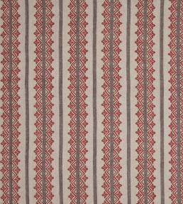 Basholi Fabric by Nina Campbell Red