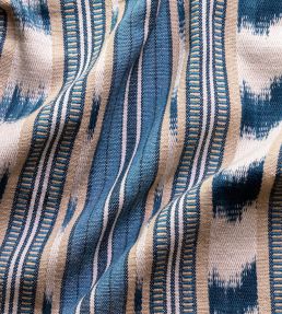 Basil Stripe Fabric by GP & J Baker Red/Indigo