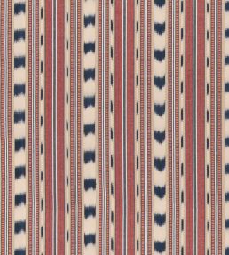 Basil Stripe Fabric by GP & J Baker Red/Indigo