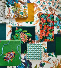 Basket Weave Fabric by Harlequin Emerald/Aquamarine