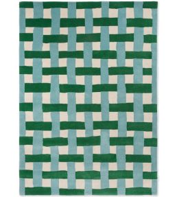 Harlequin Basket Weave rug Emerald/Aquamarine 144107140200-US Emerald/Aquamarine