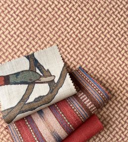 Basketweave Wallpaper by Mulberry Home Mist