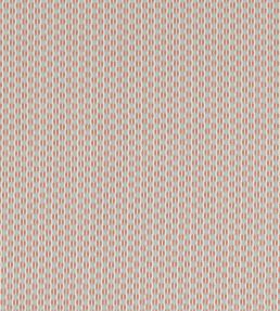 Batak Check Fabric by Sanderson Coral/Mineral