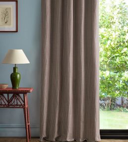 Batak Check Fabric by Sanderson Indigo/Madder