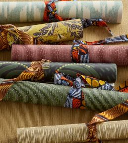 Batik Stripes Wallpaper by Eijffinger Yellow/Ocher