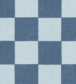 Battenberg Wallpaper by Woodchip & Magnolia Denim Blue