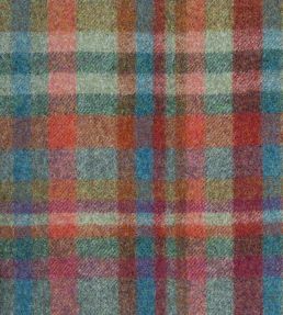 Bayley Plaid Fabric by Ian Sanderson Teal