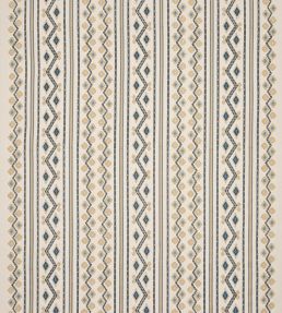 Bayton Fabric by Colefax And Fowler Blue/Cream
