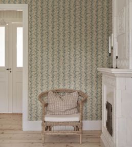 Beatrice Wallpaper by Sandberg Misty Blue