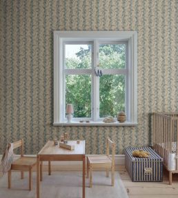 Beatrice Wallpaper by Sandberg Misty Blue
