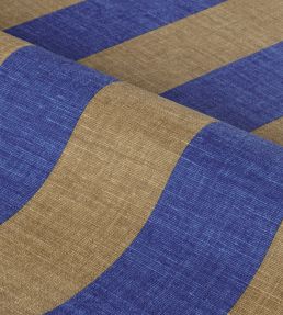 Beausoleil Wallpaper by Casamance Bleu Roi Bronze