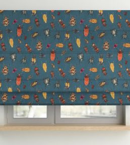 Beetle Fabric by Arley House Aquamarine