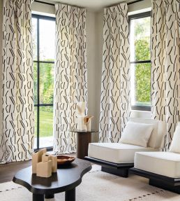 Bejuco Fabric by Casamance Acajou Noir