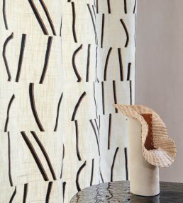 Bejuco Fabric by Casamance Acajou Noir