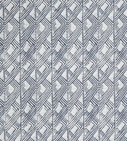 Belge Fabric by Christopher Farr Cloth Dark Indigo