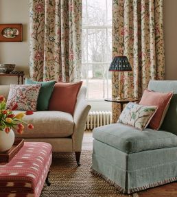 Belgrove Fabric by Colefax and Fowler Pink/Green