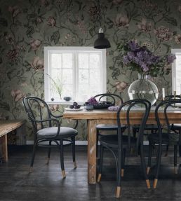 Belinda Wallpaper by Sandberg Garden Green