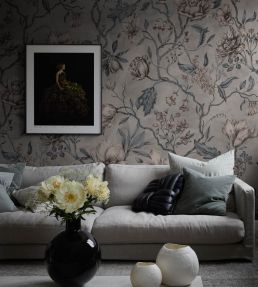 Belinda Wallpaper by Sandberg Misty Blue