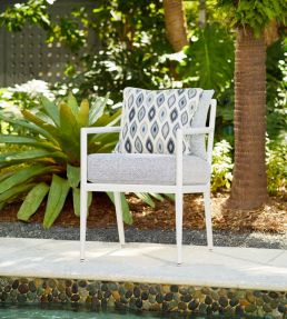 Beliza Fabric by Thibaut Navy and Sky