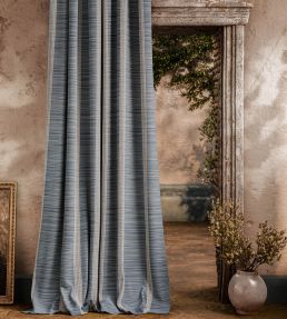 Bellagio Stripe Fabric by Zoffany Azure