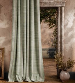 Bellagio Stripe Fabric by Zoffany Eau De Nil
