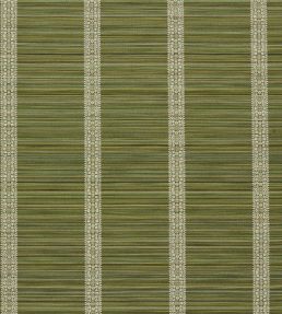 Bellagio Stripe Fabric by Zoffany Evergreen