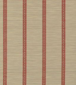 Bellagio Stripe Fabric by Zoffany Sandstone/Russet