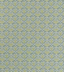 Bellflowers Weave Outdoor Fabric by Morris & Co Sky Blue/Forest