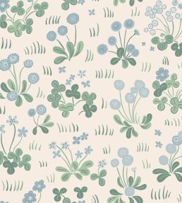 Bellis Wallpaper by Sandberg Misty Blue