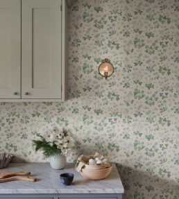 Bellis Wallpaper by Sandberg Misty Blue