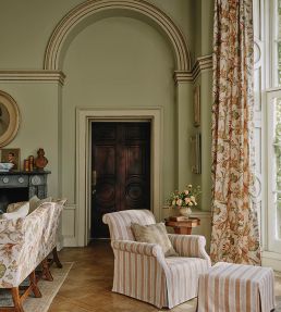 Belvedere Fabric by Colefax And Fowler Tomato/Olive