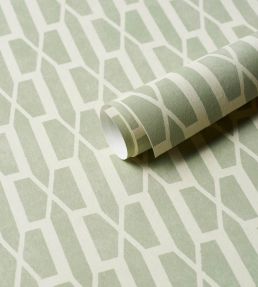 Belvedere Wallpaper by Schumacher Celadon