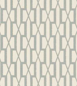 Belvedere Fabric by Schumacher Orpington Blue