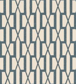 Belvedere Wallpaper by Schumacher Peacock Blue