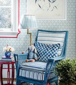 Belvedere Wallpaper by Schumacher Sea