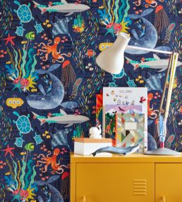 Beneath The Waves Wallpaper by Ohpopsi Prussian