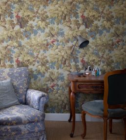 Benjamin Wallpaper by Sandberg Forest Green