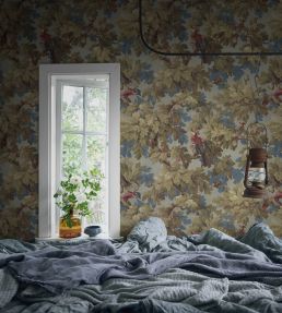 Benjamin Wallpaper by Sandberg Forest Green