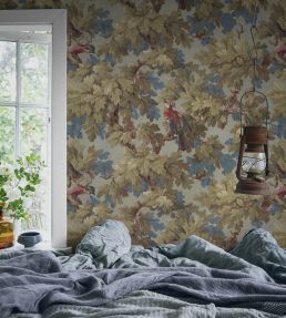 Benjamin Wallpaper by Sandberg Forest Green